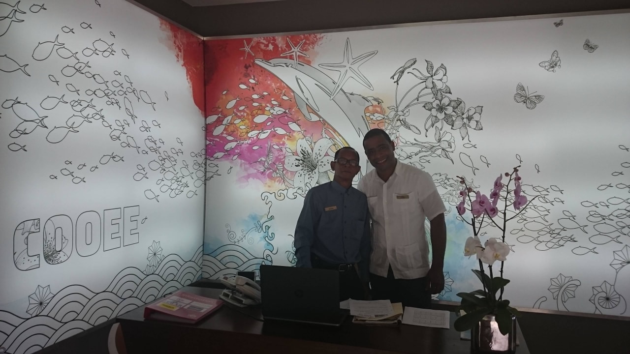 Willi und Alvaro at Cooee Reception Wyndham Alltra Samana