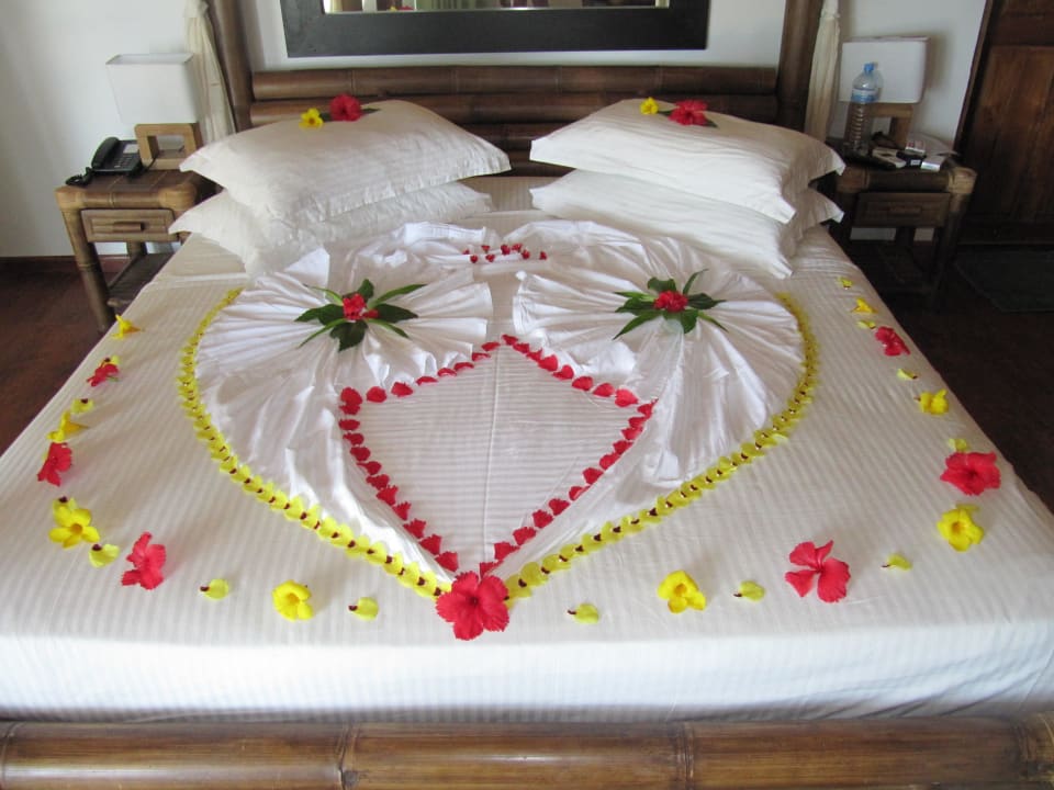 Dekoration bei Abreise Safari Island Maldives