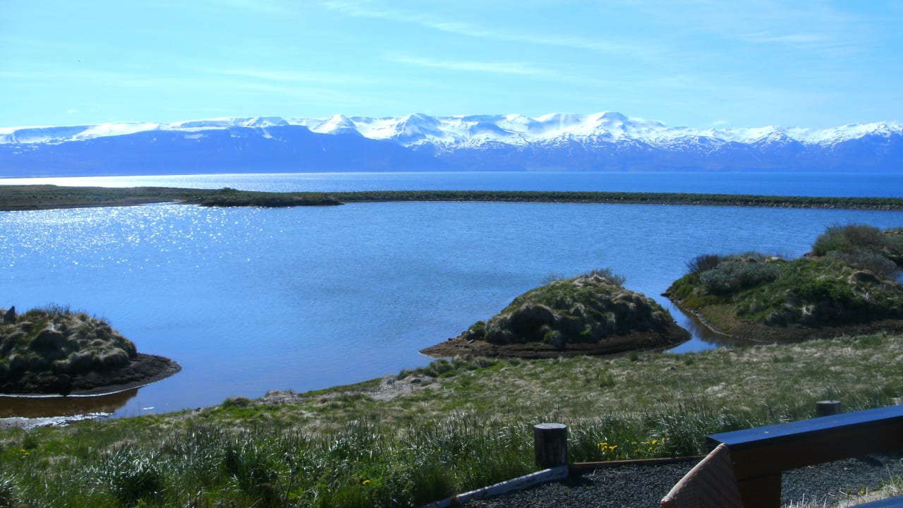 Ausblick Terrasse 2-bedroom house Kaldbaks-kot Cottages