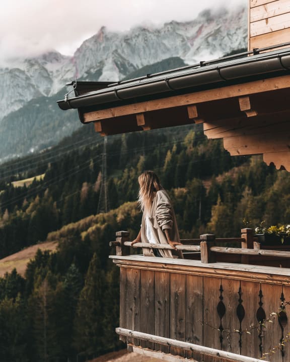 Ausblick Jufenalm BOHO Hotel & Restaurant