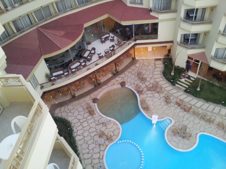 Terrasse und Pool Magic Beach Hotel Hurghada