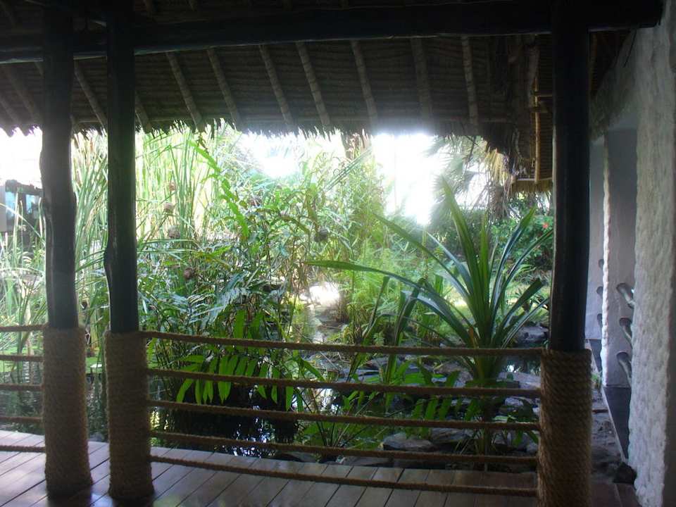 Teich bei der Lobby Hotel Southern Palms Beach Resort