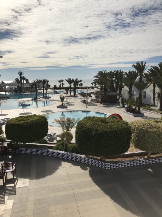 Auch Aussicht von der Restaurantterrasse Hotel El Mouradi Djerba Menzel