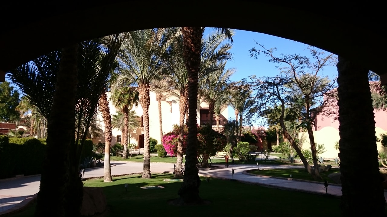 Zimmerausblick Richtung Westen Jaz Makadi Oasis Resort