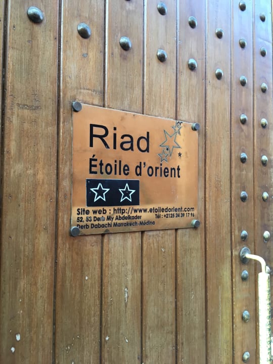Zimmer Riad L'Etoile D'Orient