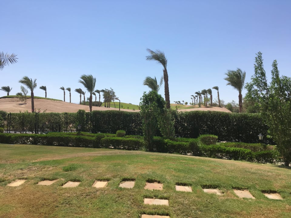Ausblick aus unserem Zimmer Hotel JAZ Makadi Star & Spa