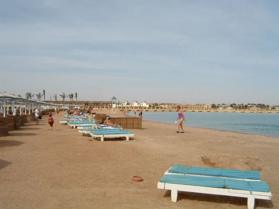 Hotelstrand direkt vor der Haustür Pickalbatros Dana Beach Resort - Hurghada