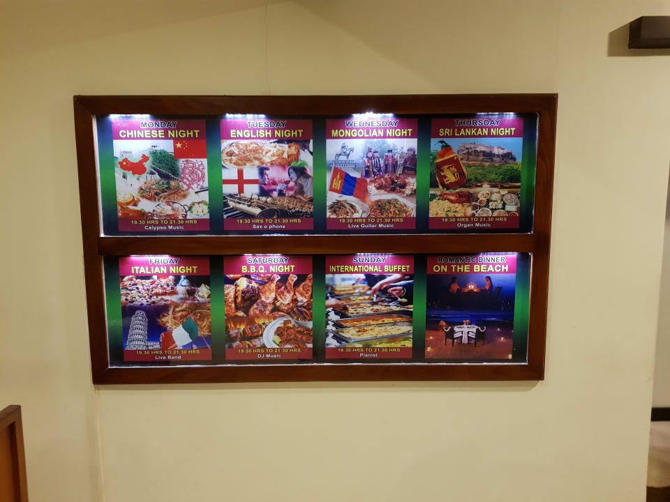 Wochenplan Goldi Sands Hotel