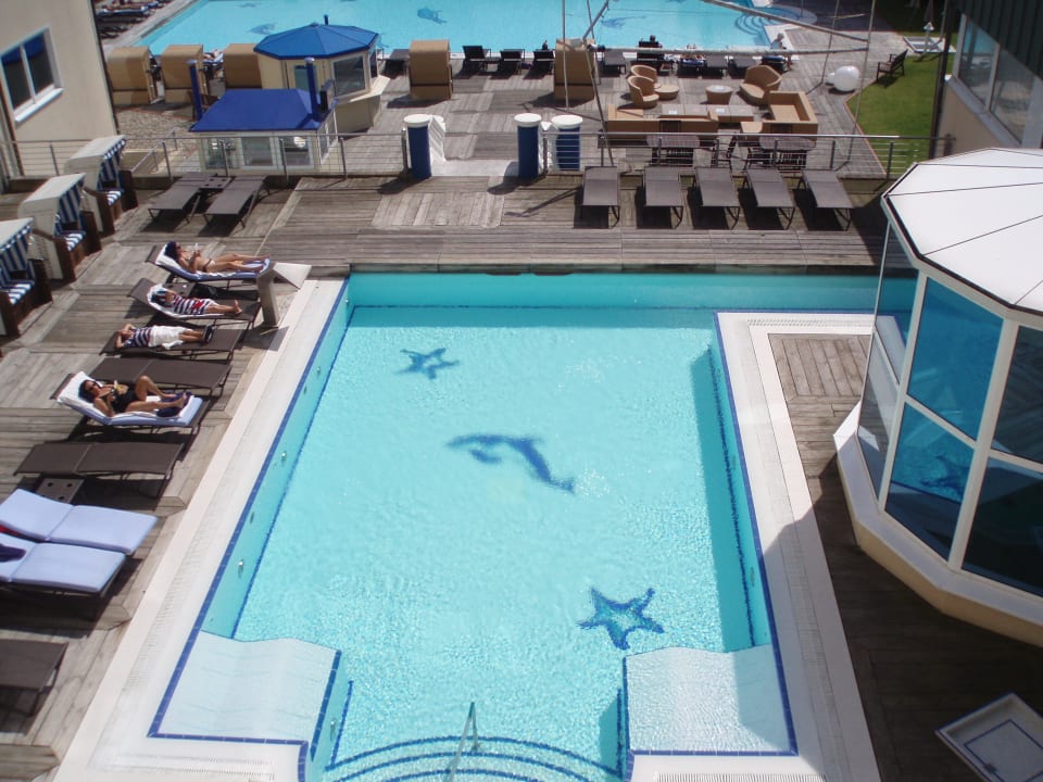 Ausblick vom Gang vor dem Zimmer Strandhotel Georgshöhe