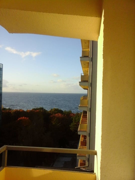 Herrlicher Meerblick aus der 6.Etage Vestina Wellness & Spa Hotel