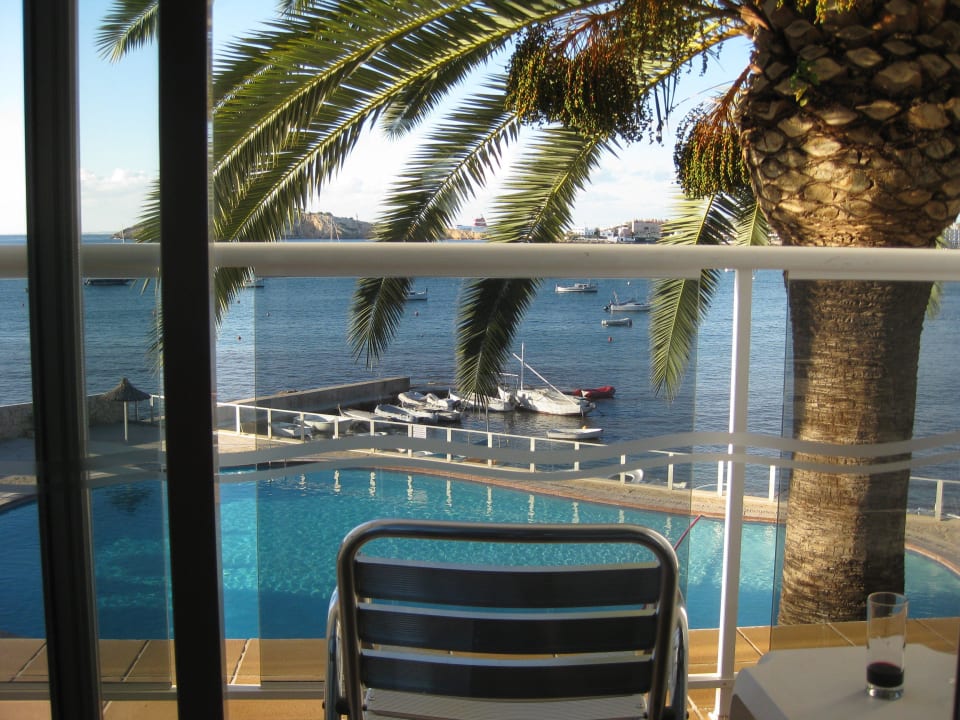 Der Blick vom Bett aus! Hotel Simbad