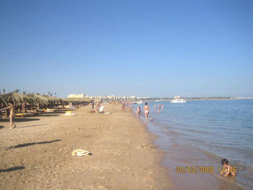 Strand mit Blick auf das Intercontinental Sentido Caribbean World Soma Bay