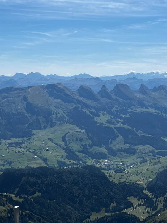 Ausblick Säntis - das Hotel