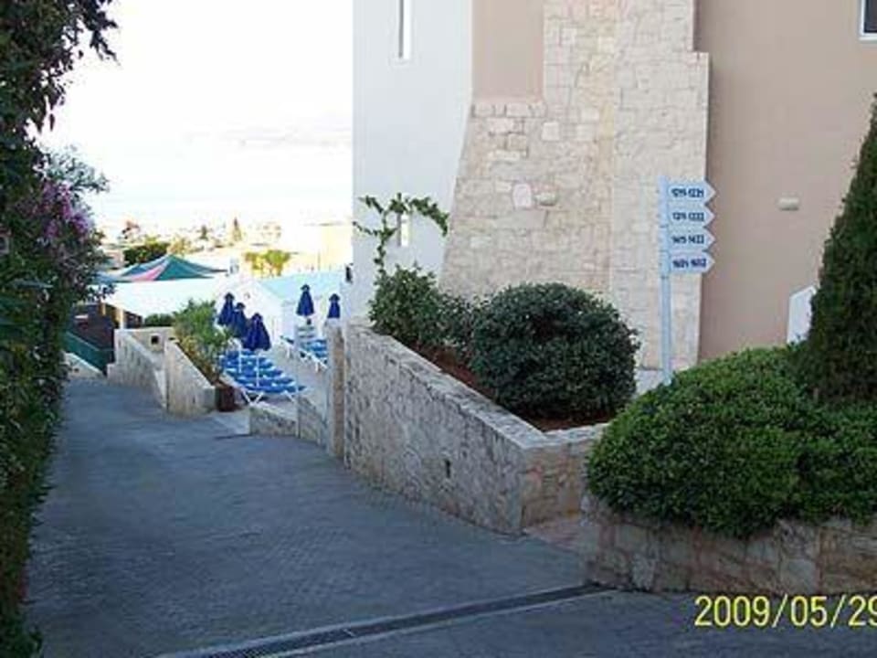 "Abstieg" von den höchsten Zimmern Grand Hotel Holiday Resort