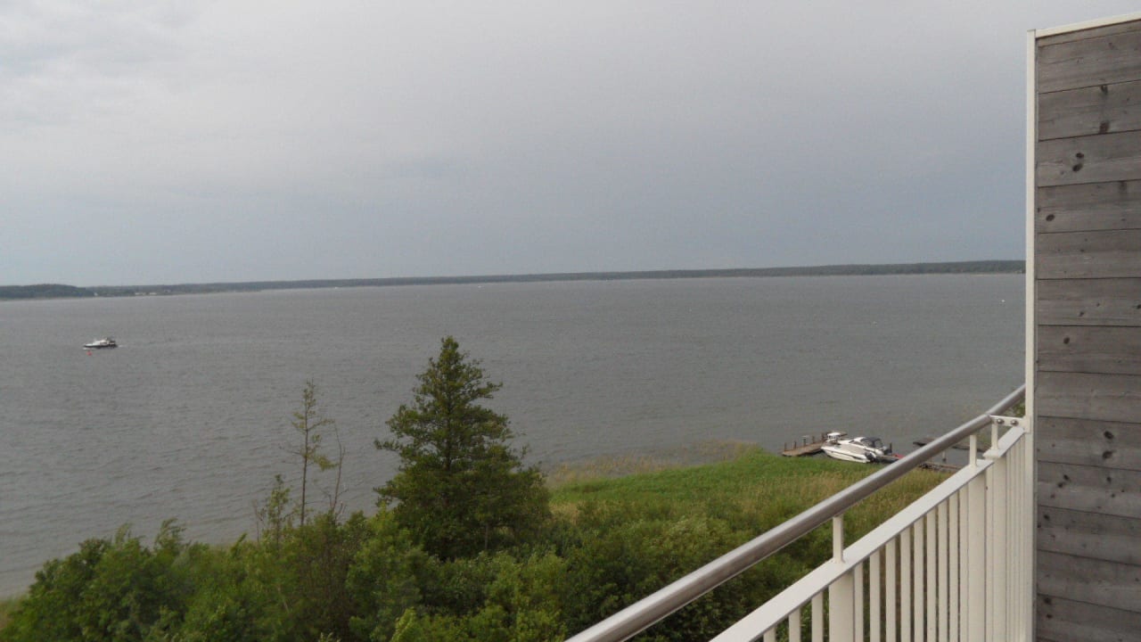 Seeblick vom Balkon Seehotel Fleesensee