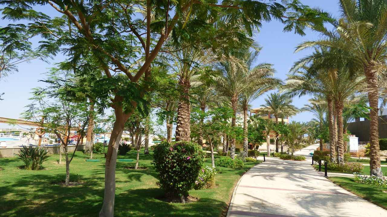 Gartenanlage Malikia Resort Abu Dabbab