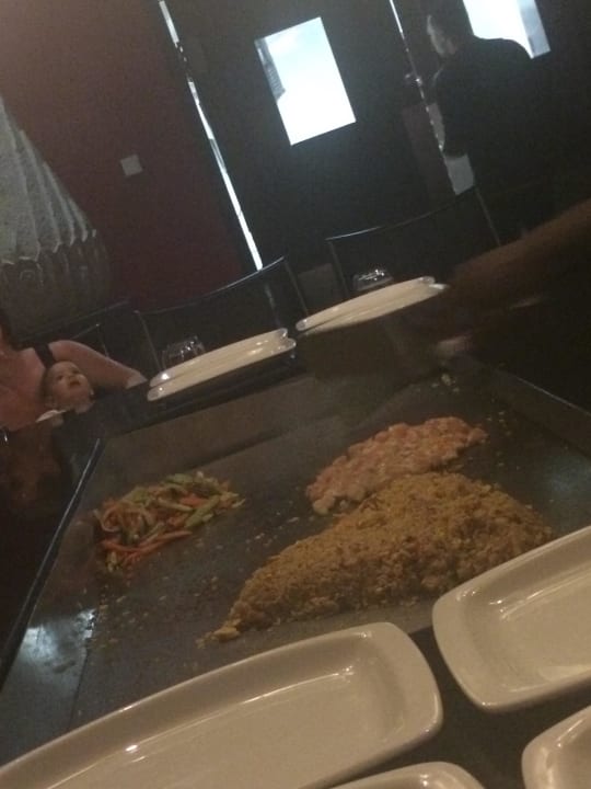 Live Cooking im asiatischen Restaurant Dreams Royal Beach Punta Cana