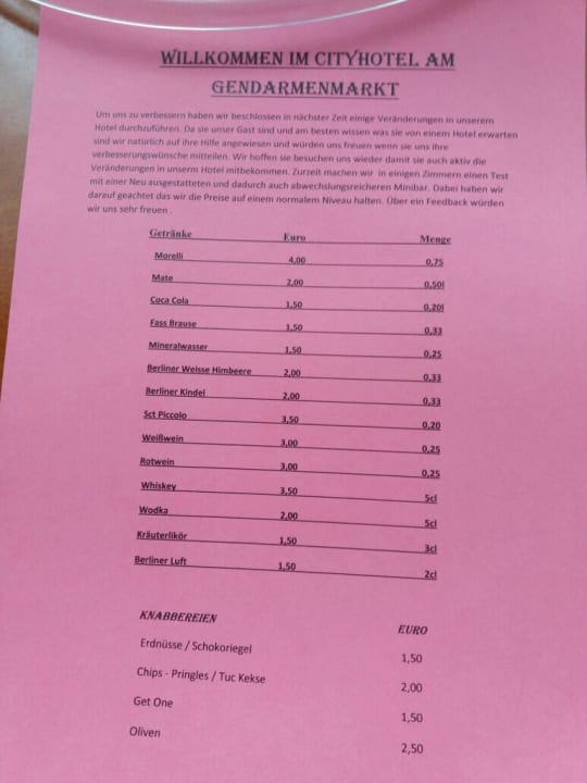 Sonstiges City Hotel am Gendarmenmarkt