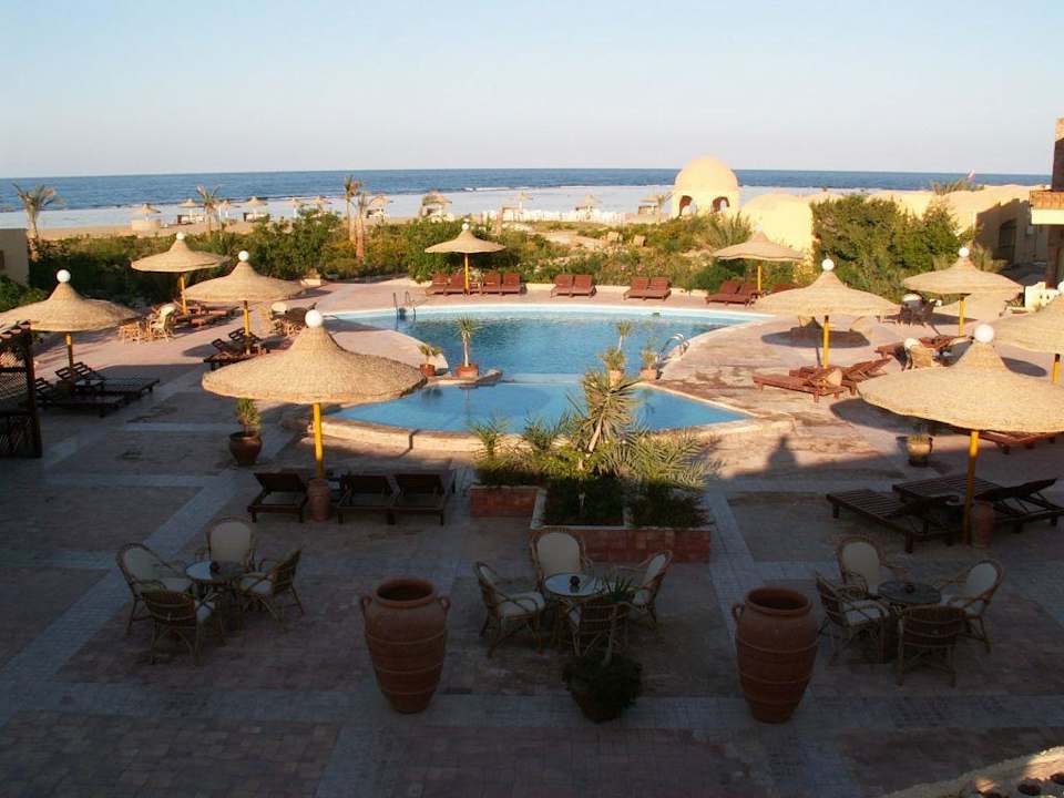 Blick vom Hoteldach über die Anlage Sea Hug Resort