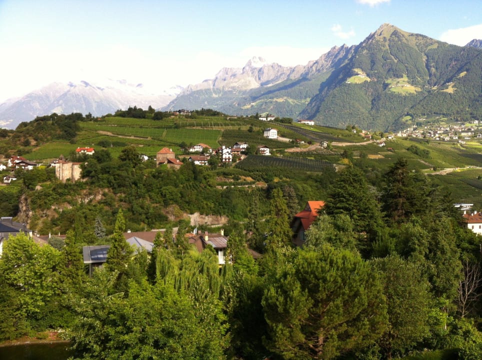 Blick von der Frühstücksterrasse im 5. Stock Hotel Villa Irma