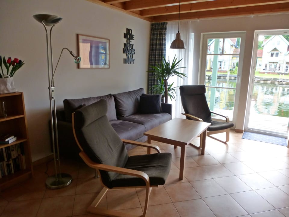 Wohnzimmer Hafendorf Rheinsberg Ferienhaus Merker S 16