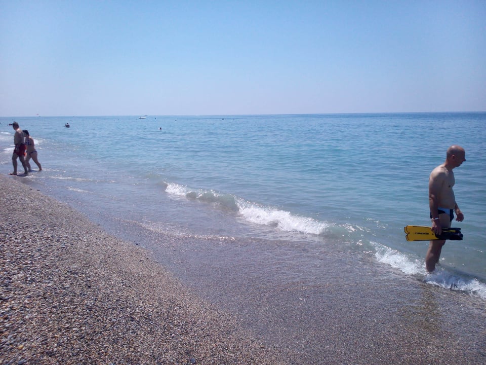 Kieseliger Strand Club Turtas Beach Hotel