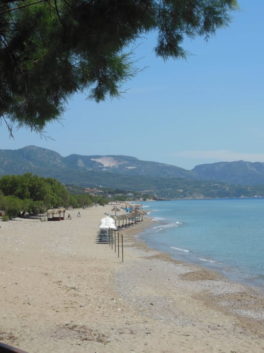 Vorne Hotel-Strand, ohne Liege oder Schirm Votsalakia Beach