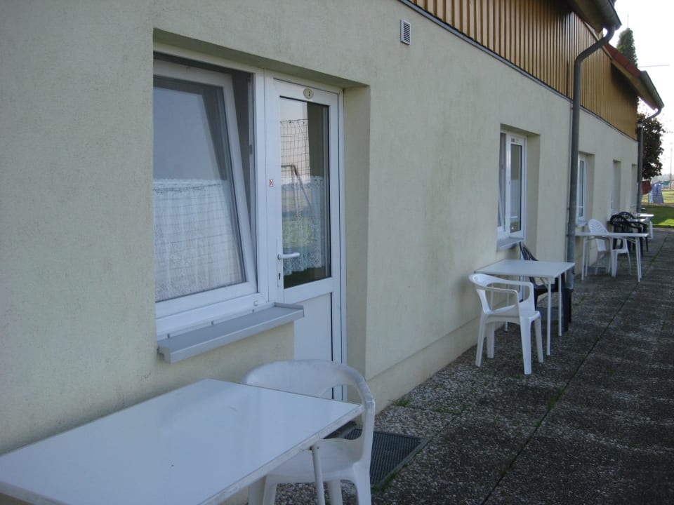 Eingang zum Zimmer / Terrasse Gästehaus Sulsdorf