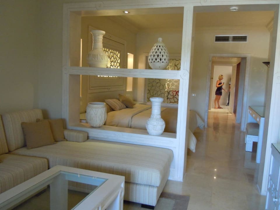 Blick vom Balkon aus ins Zimmer Makadi Spa - Adults only