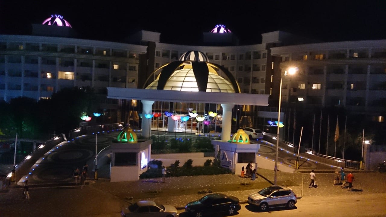 Blick vom gegenüberliegenden Zimmer  Side Alegria Hotel & Spa - Adults only +16