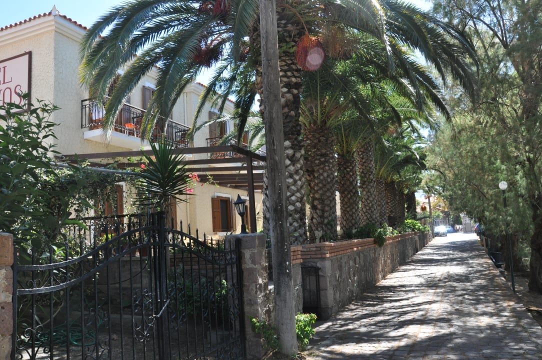 Schmaler weg vor dem Hotel Hotel Molivos 1