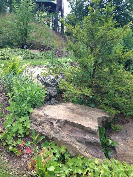 Idyllische Gartenanlage Spirit & SPA Hotel Birkenhof am Elfenhain