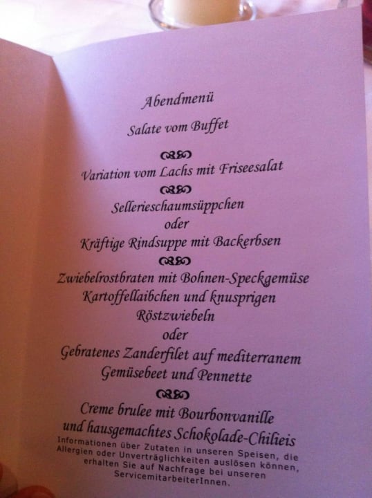 Menue Hotel Gletscherblick