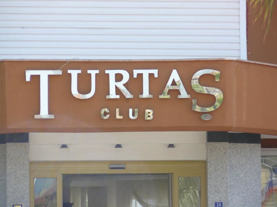 Aufschrift Club Turtas Beach Hotel