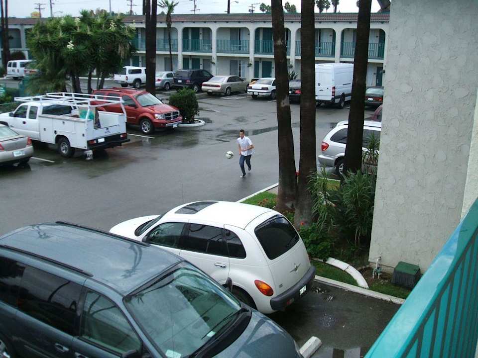 Ausblick vom Hotelzimmer Hotel Vagabond Inn Costa Mesa