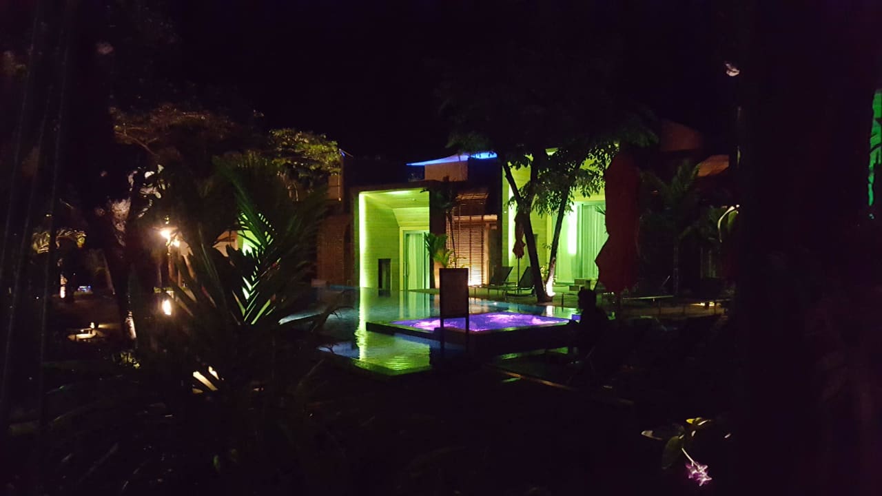 Villenpool bei Nacht Sai Kaew Beach Resort