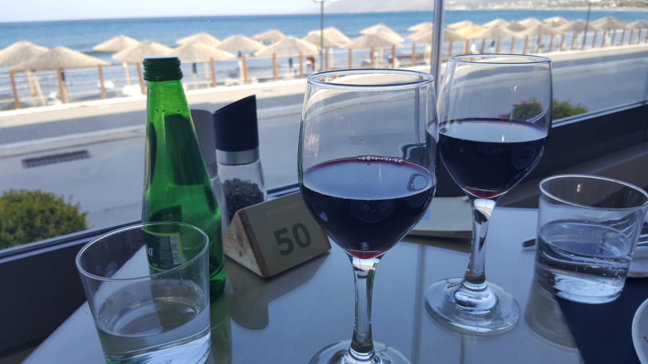 Restaurant mit direktem Blick zum Strand... Hotel Corissia Princess