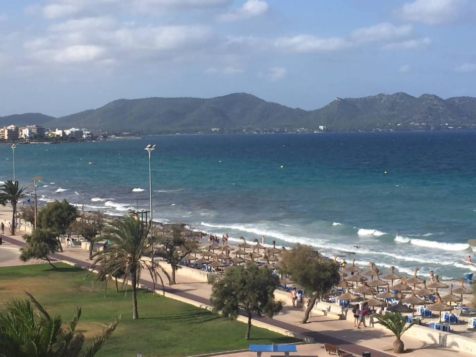 Blick vom Balkon Zimmer 326 Hipotels Hipocampo Playa