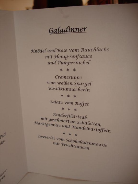 Galadinner Sporthotel Wagrain