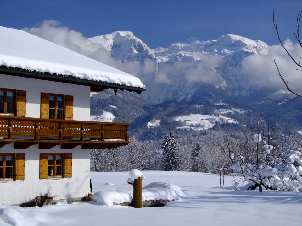 Bergpanorama im Winter Kressenlehen FeWo