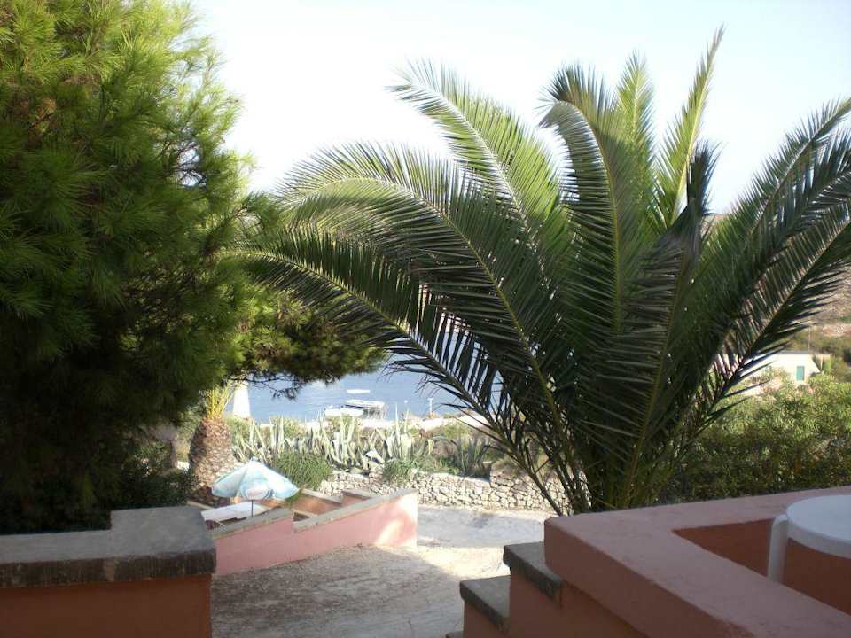 Blick von der Terrasse (Bungalow) Comino Hotel & Bungalows