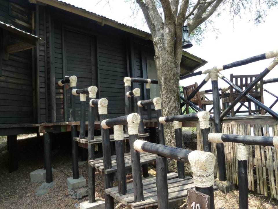 Aufgang zum Bungalow Nile Safari Lodge