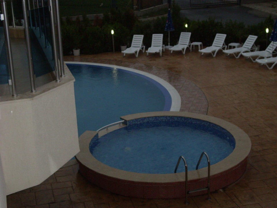 Pool vom Balkon Hotel Esperanto