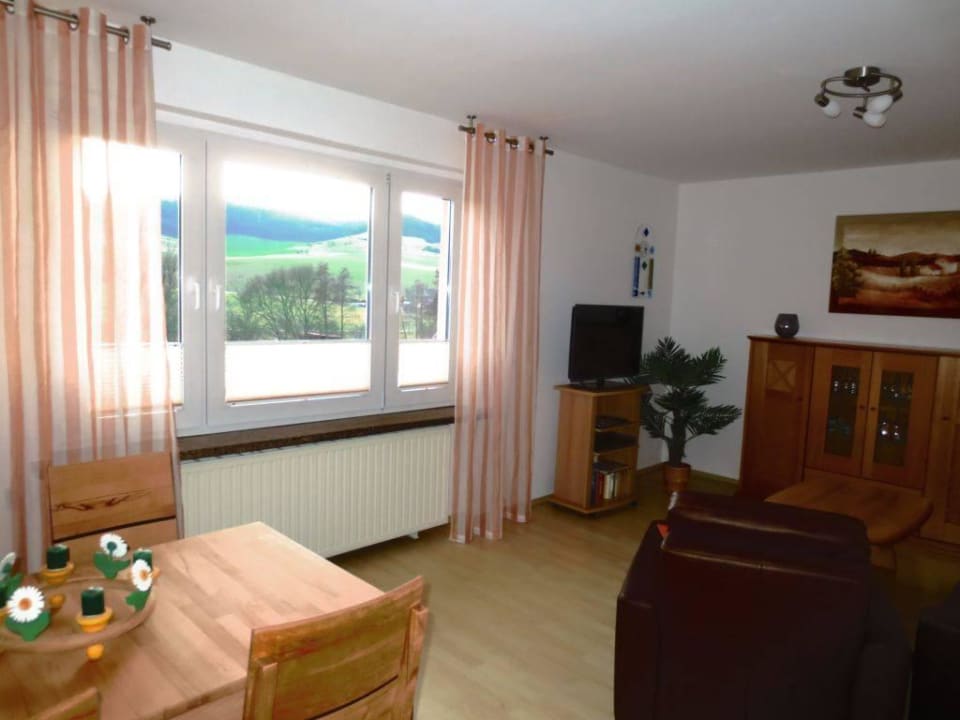 Wohnzimmer Ferienhaus Beutnitz in Golmsdorf bei Jena
