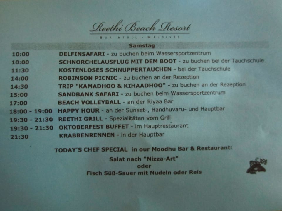 Ausflug NH Collection Maldives Reethi Resort