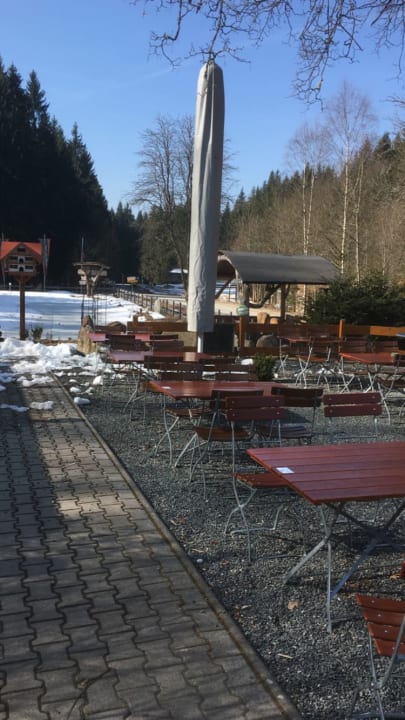 Gartenanlage Hotel Scharnagl mit Waldgasthof