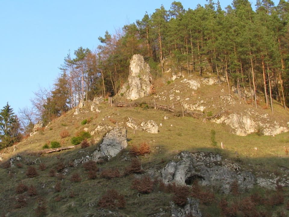 Blick vom Balkon unseres Zimmers Pension Mariental