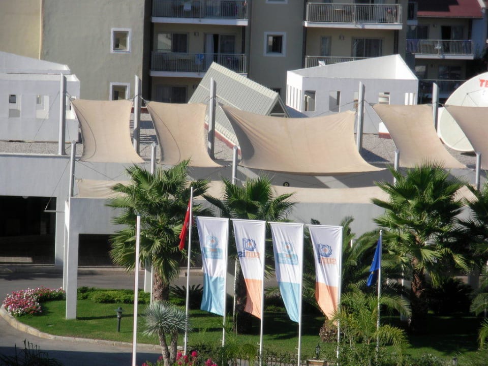Blick von unserem Balkon Aydinbey Kings Palace & Spa