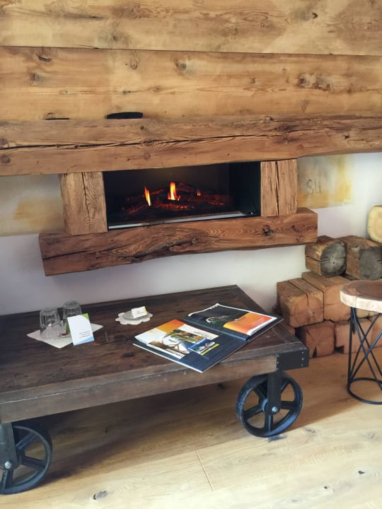 Kamin im Zimmer  Hotel Bergschlössl