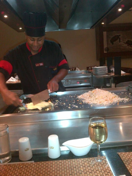 Showcooking beim Japaner Grand Palladium Select Bávaro Resort & Spa